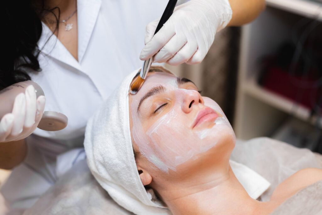 Elegant beauty salon treatment